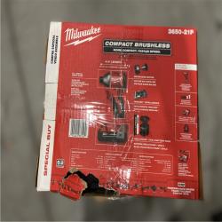 NEW! - Milwaukee M18 18-Volt Lithium-Ion Compact Brushless Cordless 1/4 in. Impact Driver Kit - 2 UNITS