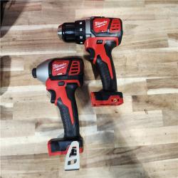 HOUSTON LOCATION - AS-IS Milwaukee  18V Lithium-Ion Cordless Drill Driver/Impact Driver Combo Kit