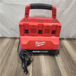 AS-IS- Milwaukee M18 Packout Six Bay Rapid Charger (Tool-Only)
