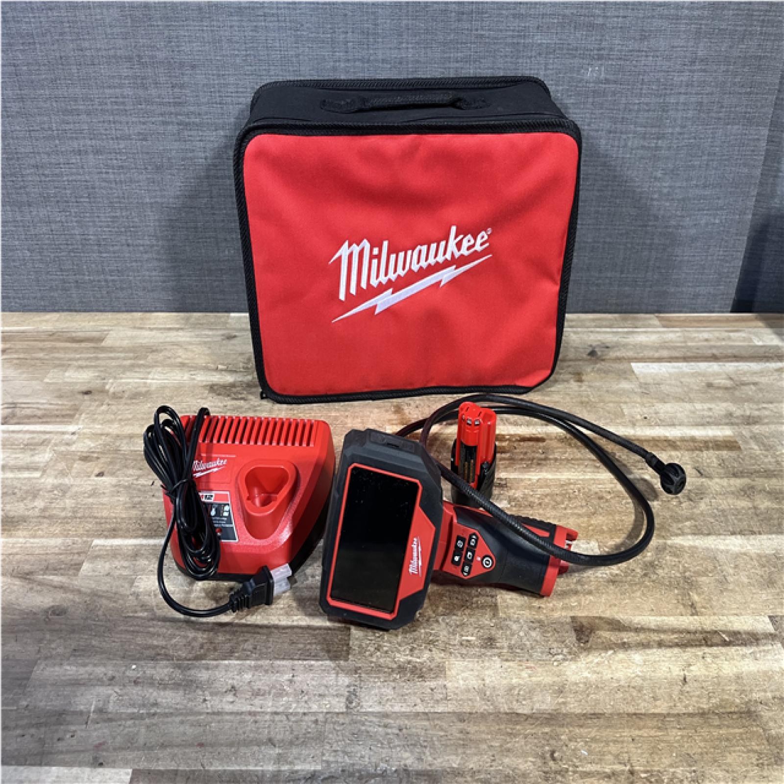 Houston Location AS-IS Milwaukee 12V Lithium-Ion Cordless M-SPECTOR 360-Degree 4 ft. Inspection Camera Kit