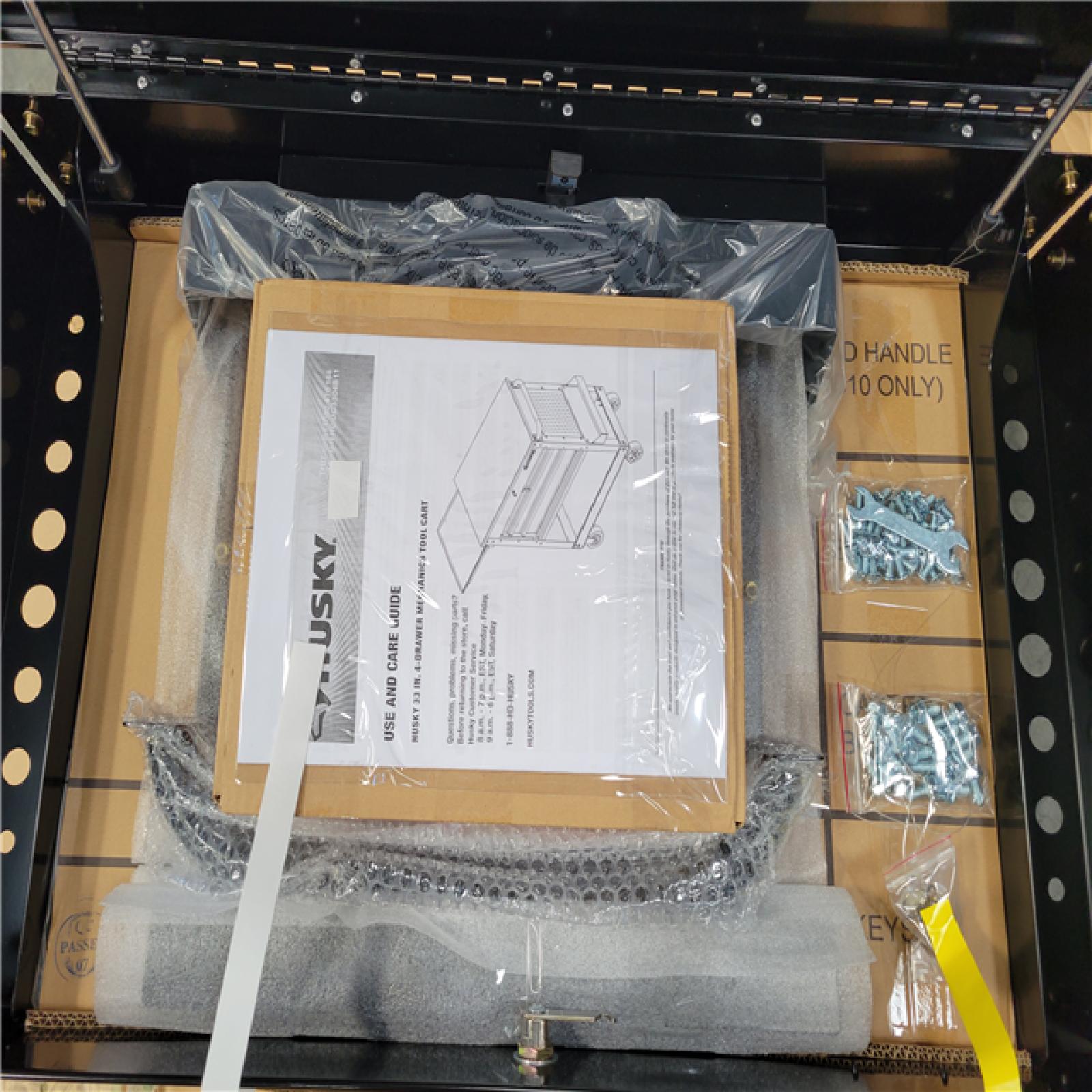 California AS-IS Husky 33 in 4-Drawer Mechanics Tool Cart