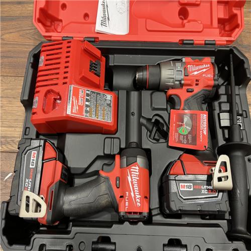 AS-IS Milwaukee M18 FUEL 18V Lithium-Ion Brushless Cordless Hammer Drill and Impact Driver Combo Kit (2-Tool) with 2 Batteries