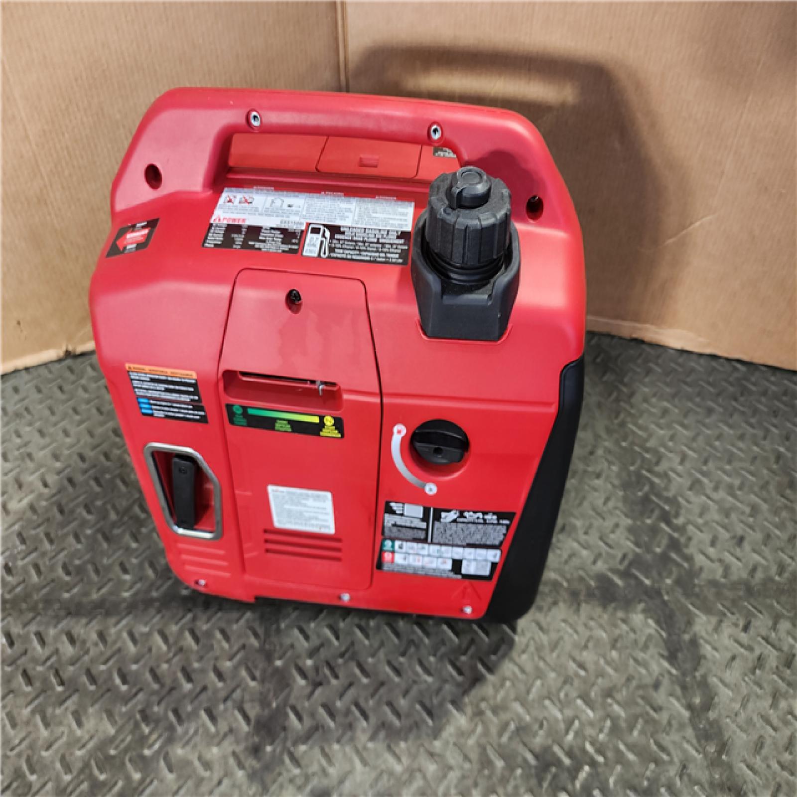 HOUSTON LOCATION - AS-IS 1500-Watt Recoil Start Gasoline Powered Ultra-Light Inverter Generator with 60cc OHV Engine and CO Sensor Shutdown