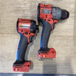 AS-IS Milwaukee FUEL 18V Lithium-Ion Brushless Cordless Hammer Drill and Impact Driver Combo Kit