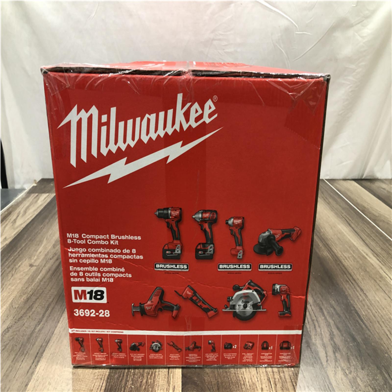 NEW - Milwaukee 18-Volt Lithium-Ion Cordless (8-Tool) Combo Kit