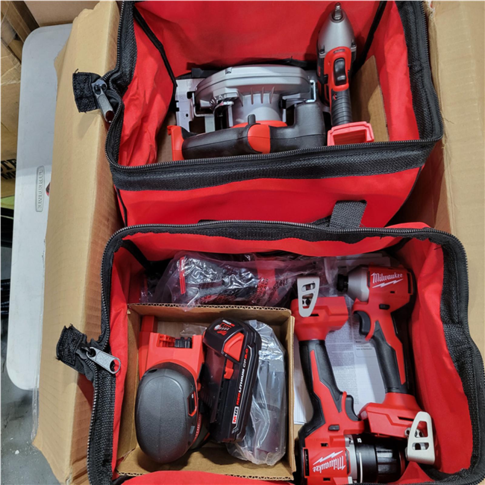 CALIFORNIA AS-IS MILWAUKEE M18 BRUSHLESS 8-TOOL COMBO KIT