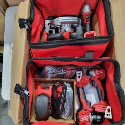 CALIFORNIA AS-IS MILWAUKEE M18 BRUSHLESS 8-TOOL COMBO KIT