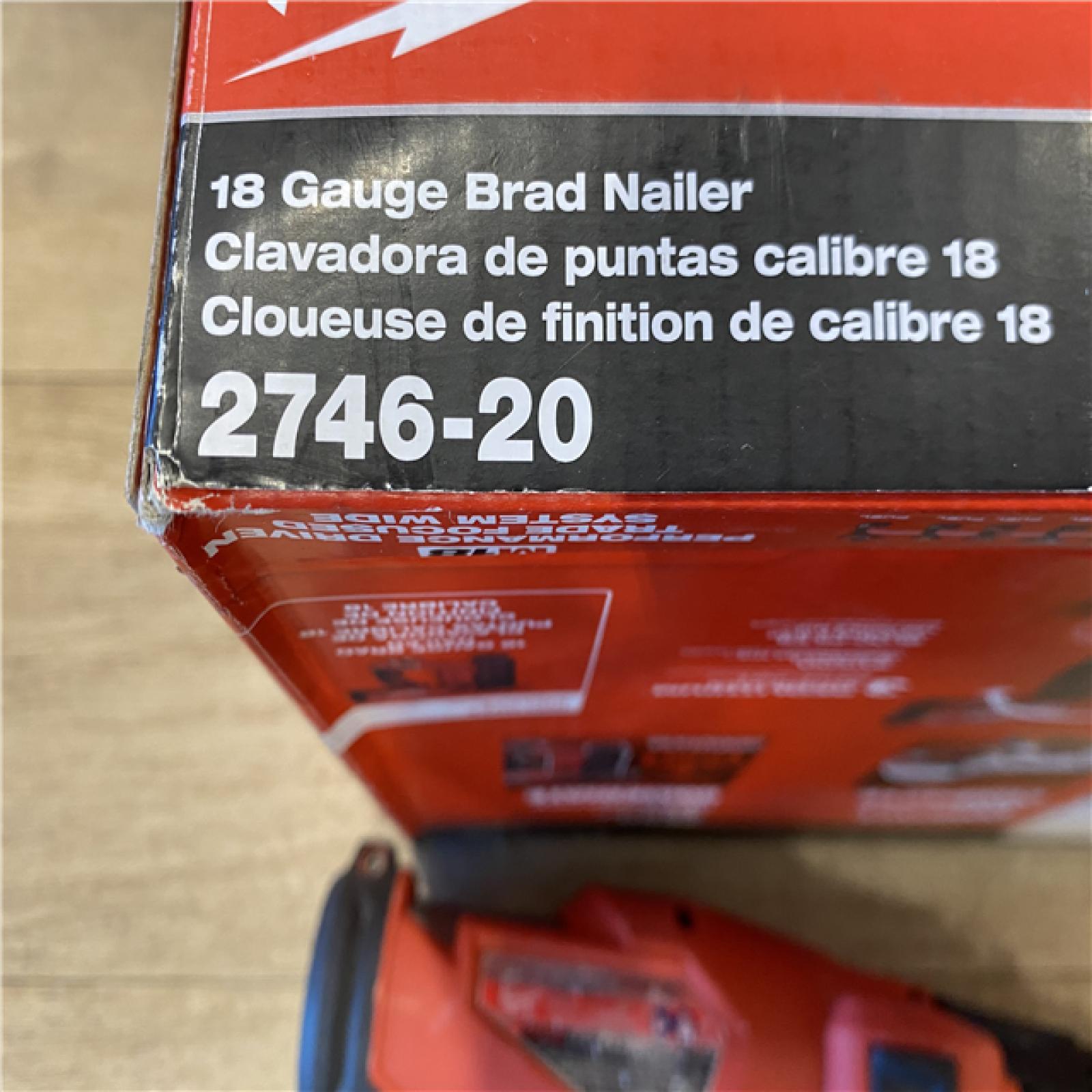 AS-IS Milwaukee FUEL 18-Volt Lithium-Ion Brushless Cordless Gen II 18-Gauge Brad Nailer (Tool-Only)