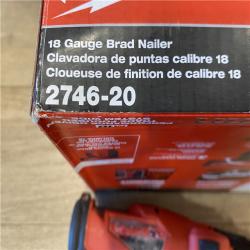 AS-IS Milwaukee FUEL 18-Volt Lithium-Ion Brushless Cordless Gen II 18-Gauge Brad Nailer (Tool-Only)