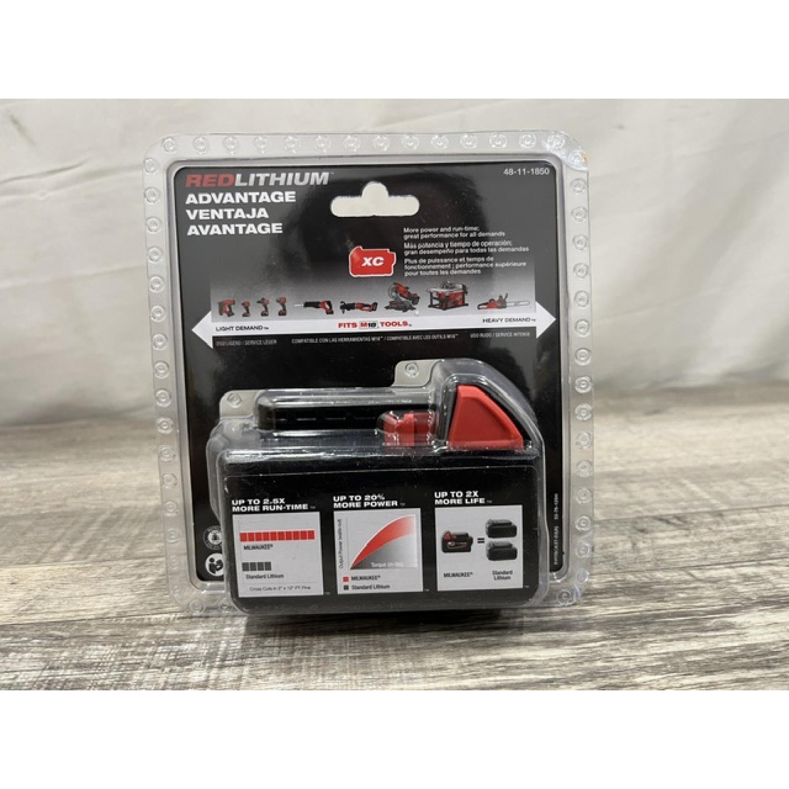 NEW - Milwaukee 18-Volt 5.0 Ah Lithium-Ion XC Extended Capacity Battery Pack