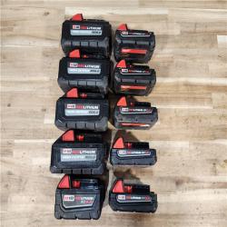 HOUSTON LOCATION - AS-IS MILWAUKEE BATTERY PACK QTY - 10