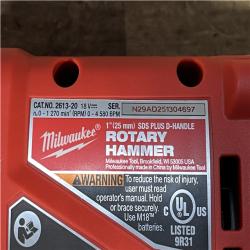 Houston Location AS-IS Milwaukee 18V Lithium-Ion Brushless Cordless 1 in. SDS-Plus D-Handle Rotary Hammer (Tool-Only)
