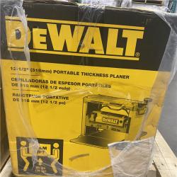 NEW- DEWALT 15 Amp Corded 12.5 in. Bench Planer