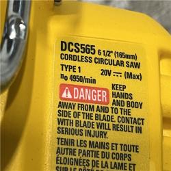 AS-IS DEWALT 20V MAX Cordless Brushless 6-1/2 in. Sidewinder Style Circular Saw (Tool Only)