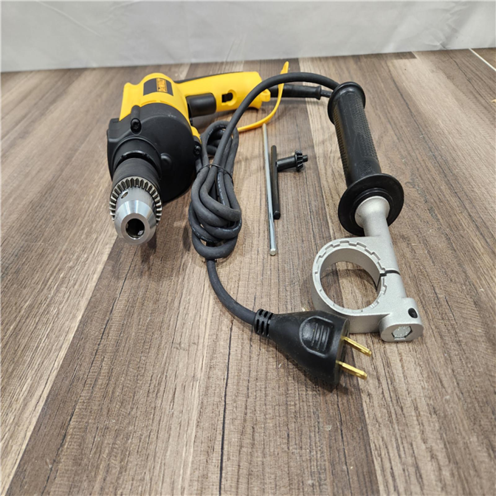 AS-IS  DEWALT 7.8 Amp Corded 1/2 in. Variable Speed Reversible Hammer Drill