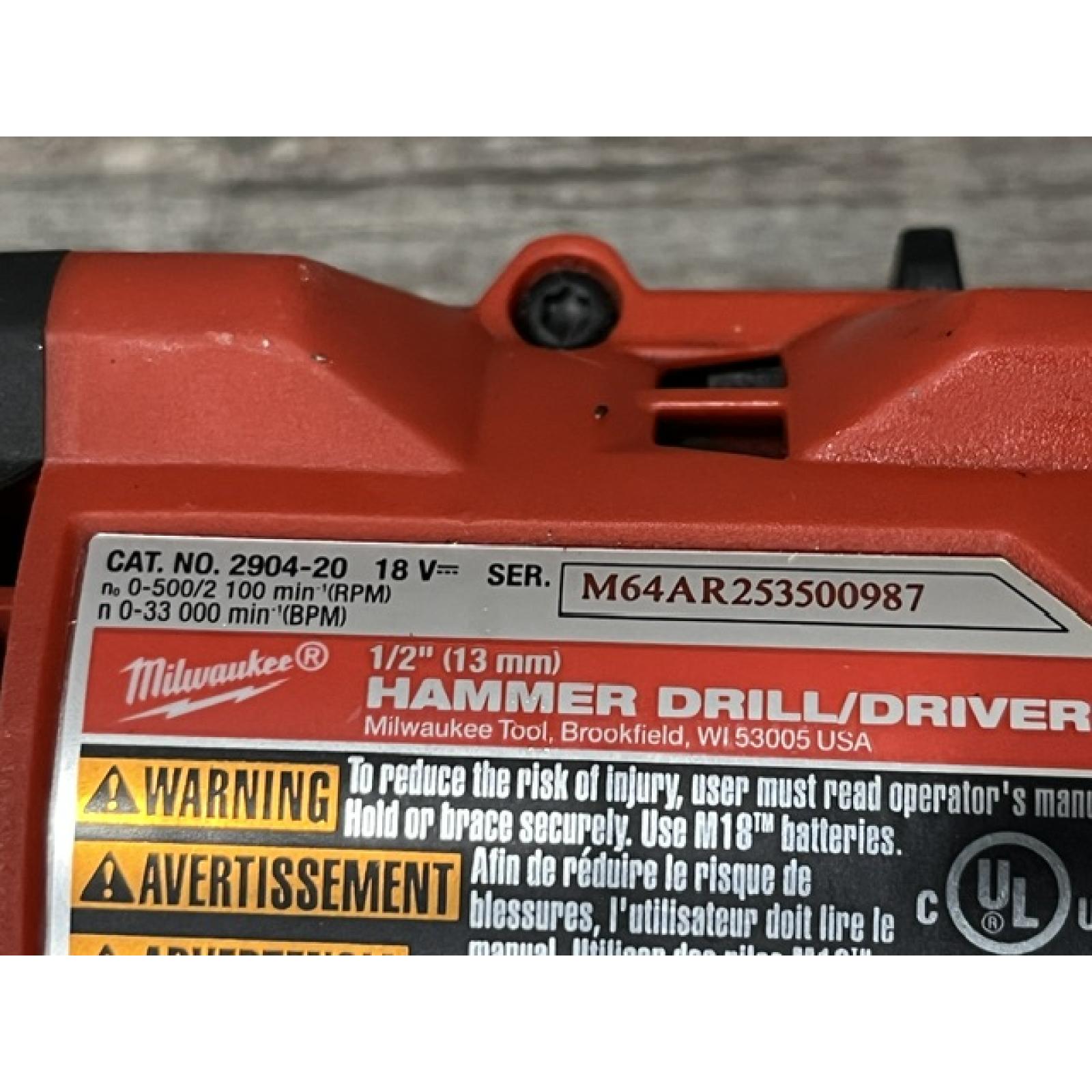 AS-IS Milwaukee FUEL 18V Lithium-Ion Brushless Cordless Hammer Drill and Impact Driver Combo Kit