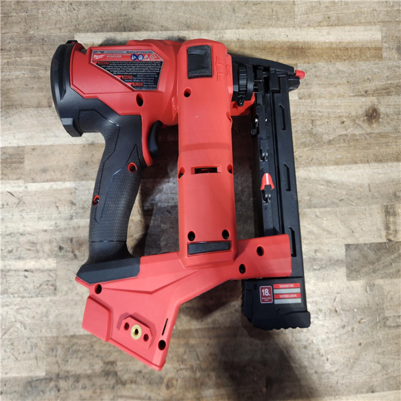 HOUSTON LOCATION - AS-IS Milwaukee FUEL 18-Volt Lithium-Ion Brushless Cordless 18-Gauge 1/4 in. Narrow Crown Stapler (Tool-Only)