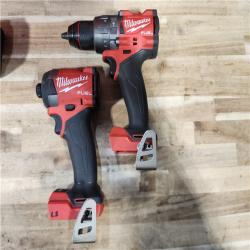 HOUSTON LOCATION - AS-IS Milwaukee FUEL 18V Lithium-Ion Brushless Cordless Hammer Drill and Impact Driver Combo Kit