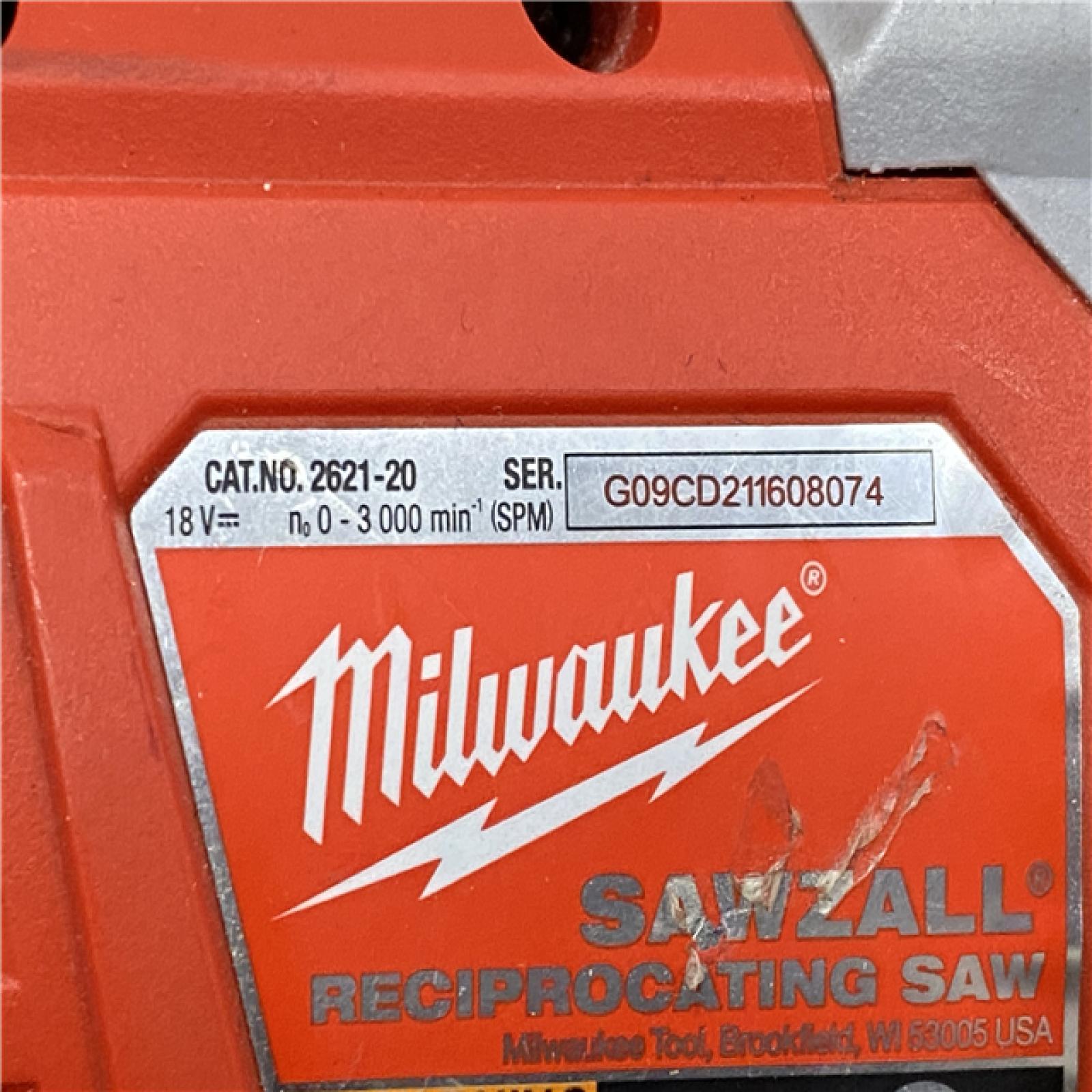 AS-IS Milwaukee 18V Lithium-Ion Cordless SAWZALL Reciprocating Saw (Tool-Only)