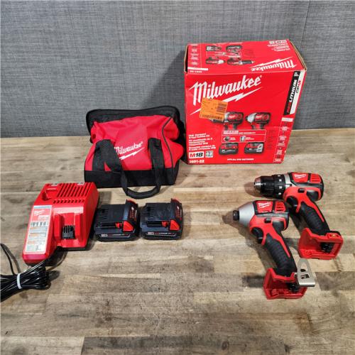 HOUSTON LOCATION - AS-IS Milwaukee 18V Cordless Brushed 2-Tool Drill/Driver and Impact Driver Kit