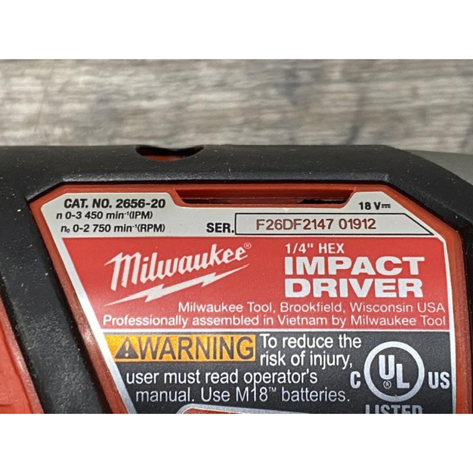 AS-IS Milwaukee 18V Lithium-Ion Cordless Drill Driver/Impact Driver Combo Kit