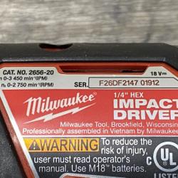 AS-IS Milwaukee 18V Lithium-Ion Cordless Drill Driver/Impact Driver Combo Kit