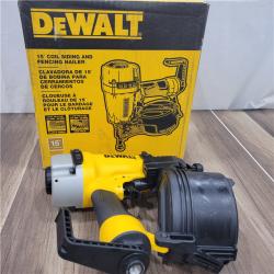 AS-IS DEWALT DW66C-1 2-1/2 Inch 15 Degree Coil Siding and Fencing Nailer