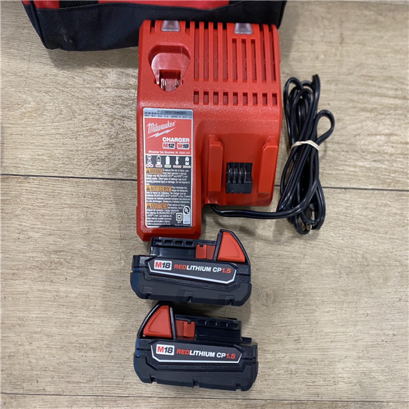 AS-IS Milwaukee 18V Lithium-Ion Cordless Drill Driver/Impact Driver Combo Kit