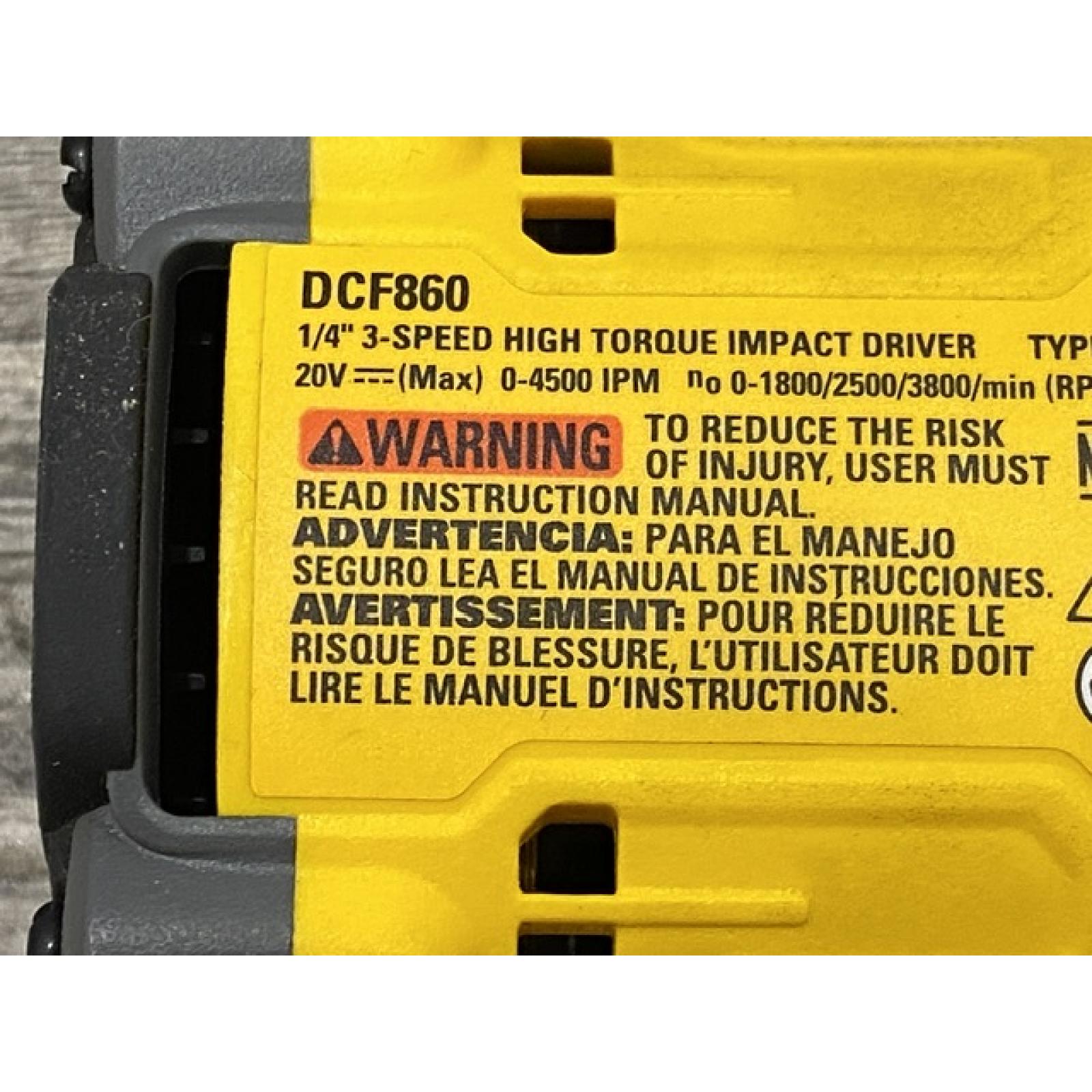 AS-IS DEWALT 20V MAX XR Cordless Impact Driver (Tool Only)