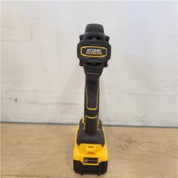 AS-IS- DEWALT ATOMIC 20V Lithium-Ion Cordless 1/2 in. Hammer Drill Kit with 5.0 Ah Battery and Charger