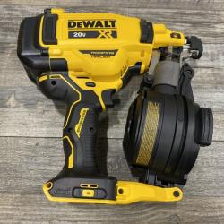AS-IS DEWALT 20V MAX Lithium-Ion 15-Degree Electric Cordless Roofing Nailer Kit