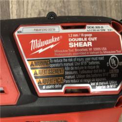 AS-IS Milwaukee 18-Volt Lithium-Ion Cordless 18-Gauge Double Cut Metal Shear (Tool-Only)