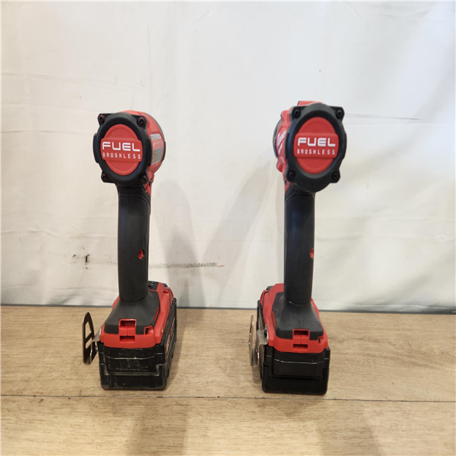 AS-IS- Milwaukee FUEL 18V Lithium-Ion Brushless Cordless Hammer Drill and Impact Driver Combo Kit