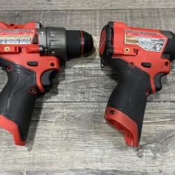 AS-IS Milwaukee FUEL 12-Volt Lithium-Ion Brushless Cordless Hammer Drill and Impact Driver Combo Kit