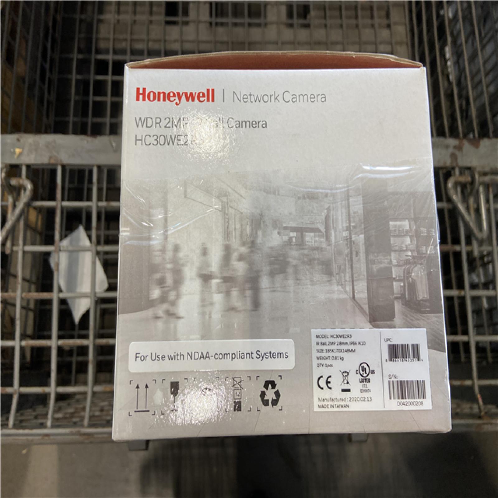 NEW! - Honeywell HC30WE2R3 2MP Network Ball Camera, TDN, WDR, 2.8 mm F2.0, (2 UNITS)