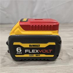 AS-IS DEWALT FLEXVOLT 20V/60V MAX Lithium-Ion 6.0Ah Battery Pack with 6 Amp Output Charger
