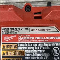 AS-IS Milwaukee FUEL 18V Lithium-Ion Brushless Cordless Hammer Drill and Impact Driver Combo Kit