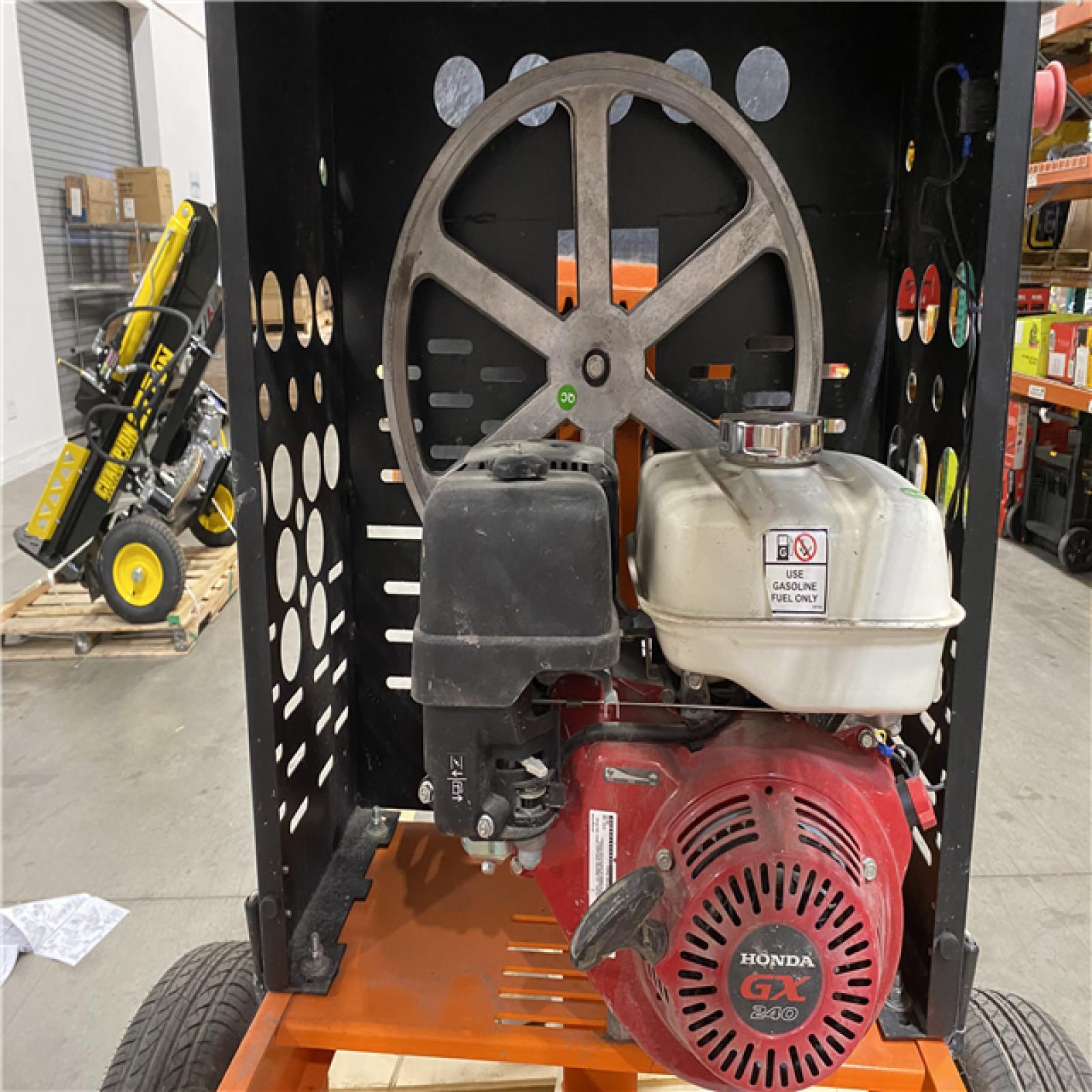 Dallas Location - As-Is TK Equipment 9 cu. ft. Poly Drum Towable Concrete Mixer with 270cc Gas Motor