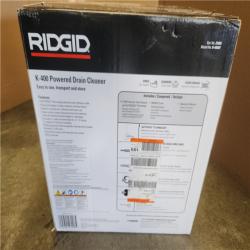 Phoenix NEW RIDGID K-400 AutoFeed Drain Cleaning Snake Auger 120-Volt Drum Machine and C-32IW 3/8 in. x 75 ft. Cable + Tool Set & Gloves (SEALED)