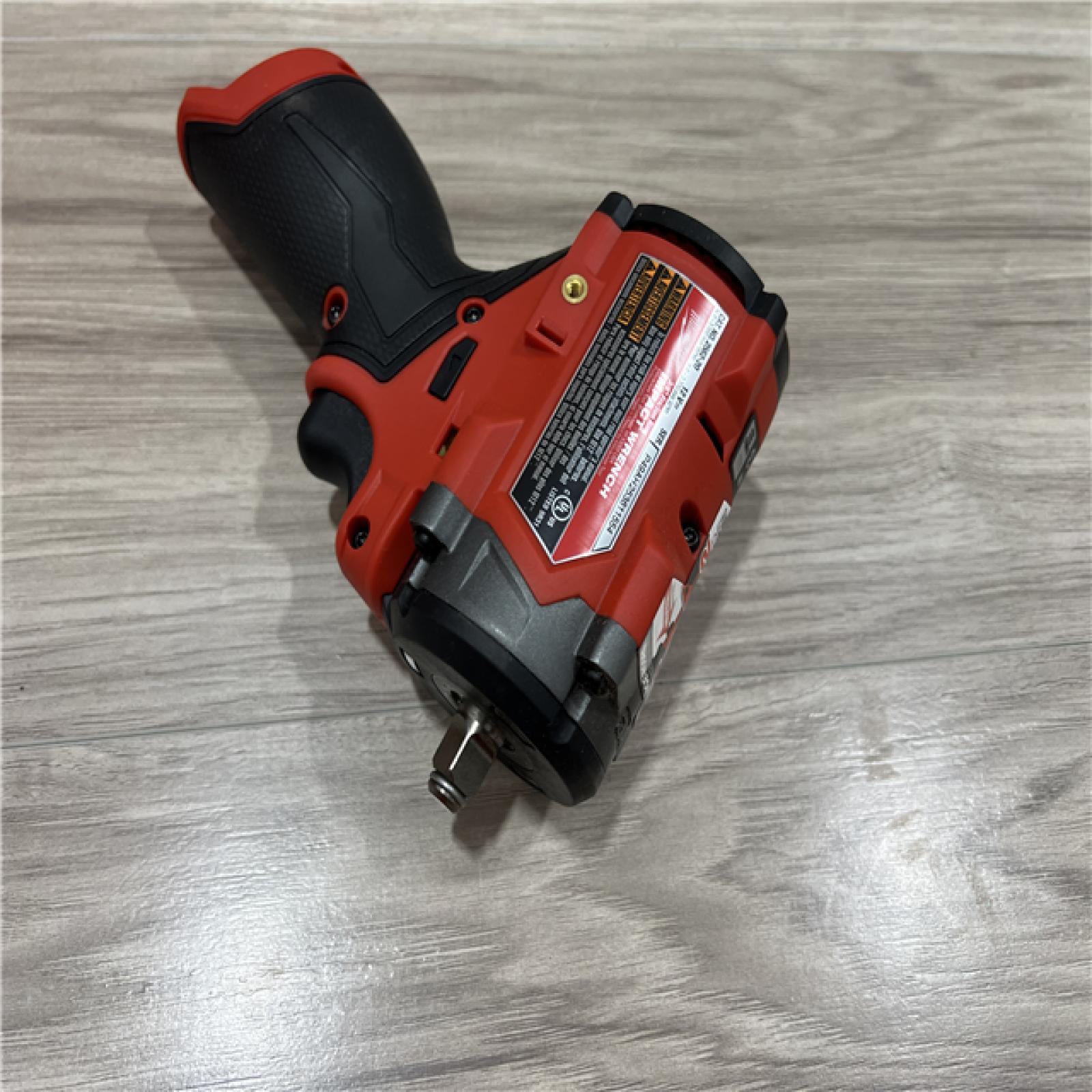 AS-IS Milwaukee  FUEL 12V Lithium-Ion Brushless Cordless Stubby 3/8 in. Impact Wrench (Tool-Only)
