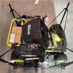 DALLAS LOCATION- RYOBI R1 80V HP Brushless Lithium Battery Cordless Electric 30 in. Riding Lawn Mower with 14 Ah Battery and Charger