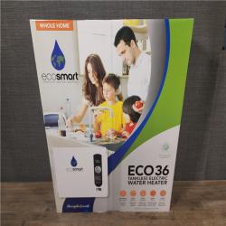 HOUSTON LOCATION - AS-IS (NEW) ECOSMART ECO36 TANKLESS ELECTRIC WATER HEATER