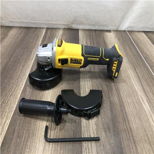 AS-IS DEWALT 20-Volt MAX Cordless Brushless 4-1/2 in. Angle Grinder with Slide Switch (Tool Only)