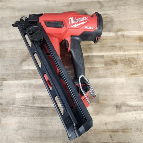 HOUSTON LOCATION - AS-IS Milwaukee 2839-20 M18 FUEL 15 Ga. 18 Volt Brushless Angled Finish Nailer (TOOL ONLY)