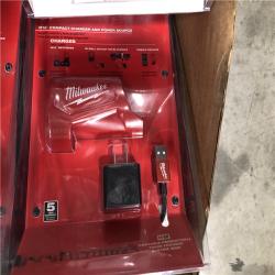 DALLAS LOCATION- NEW!- Milwaukee M12 12-Volt Lithium-Ion Charger and Portable Power Source (5O UNITS)