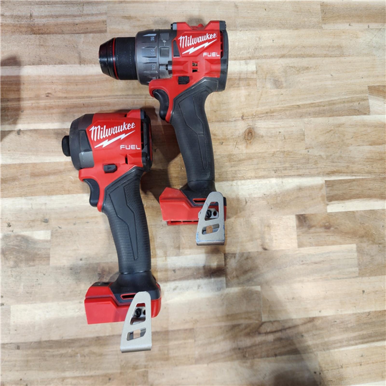 HOUSTON LOCATION - AS-IS Milwaukee  FUEL 18V Lithium-Ion Brushless Cordless Hammer Drill and Impact Driver Combo Kit