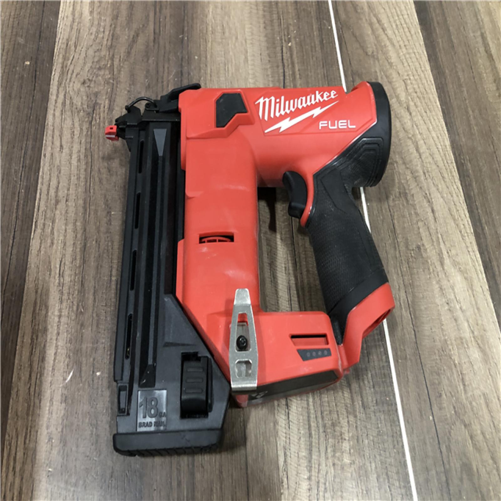 AS-IS Milwaukee FUEL 12-Volt Lithium-Ion Brushless Cordless 18-Gauge 1-1/2 in. Compact Brad Nailer (Tool Only)