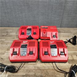 HOUSTON LOCATION - AS-IS MILWAUKEE BATTERY CHARGER PACK QTY - 4