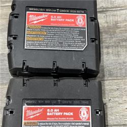 AS-IS Milwaukee 18-Volt Lithium-Ion XC Starter Kit with (2) 5.0Ah Batteries and Charger