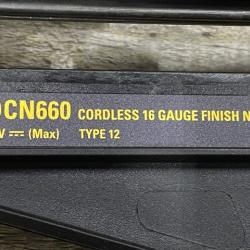 AS-IS DEWALT 20V MAX XR 16-Gauge Electric Cordless Angled Finishing Nailer Kit